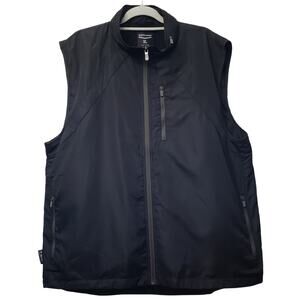 SCOTTeVEST Techwear Utility Travel Vest w/ Packable Hood Black Men's Size XL